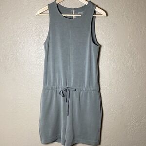 Recreation by Thread & Supply Green Onyx Modal Blend Sleeveless Romper Small